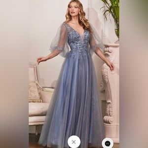 Plus Size Lace Detailed Evening Dress